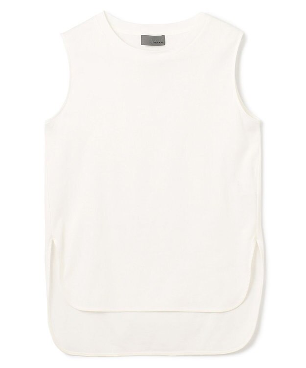 uncrave ライトスムース ノースリーブカットソー オフ