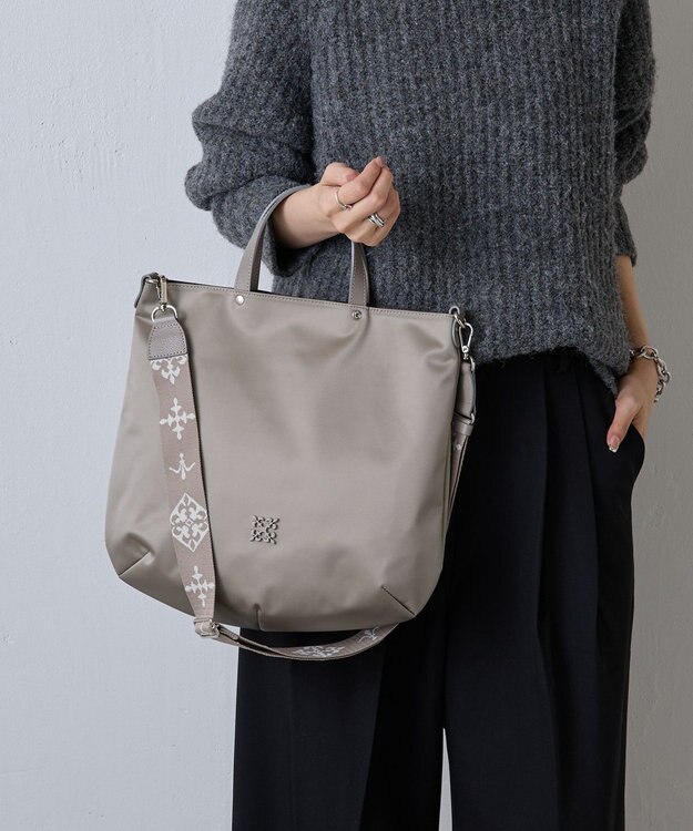 russet 《WEB限定》クラウズナイロン2wayトートバッグ(CE-1501-WEB) Gray