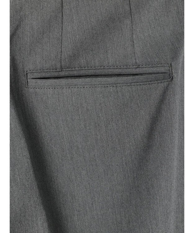 Green Parks きれいシルエットパンツII（ワイドストレート） Gray Mixture