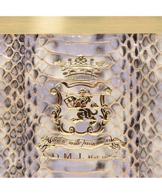 A.D.M.J. 【スネークレザー】ガマグチウォレット リラ