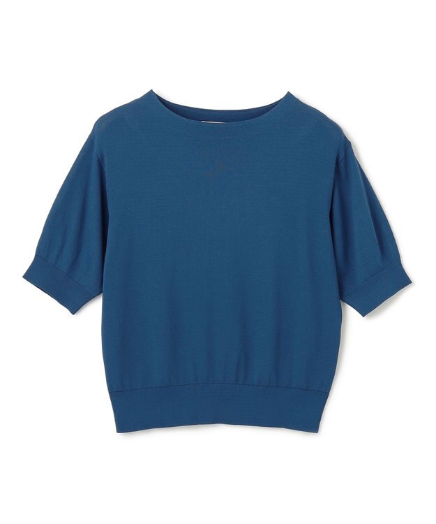 UNFILO スゴ機能 パフスリーブニット ブルー