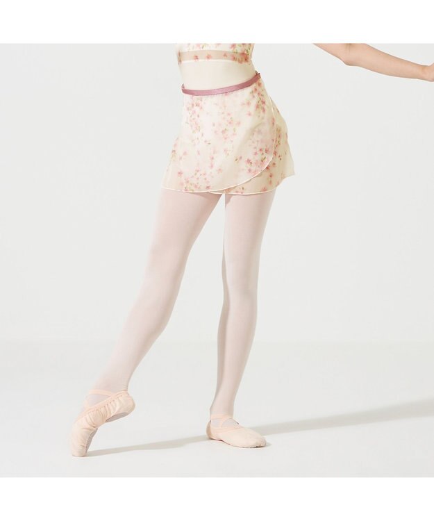 Chacott 【MAY NAGAHISA】ジュニア スカート ホワイトプリント