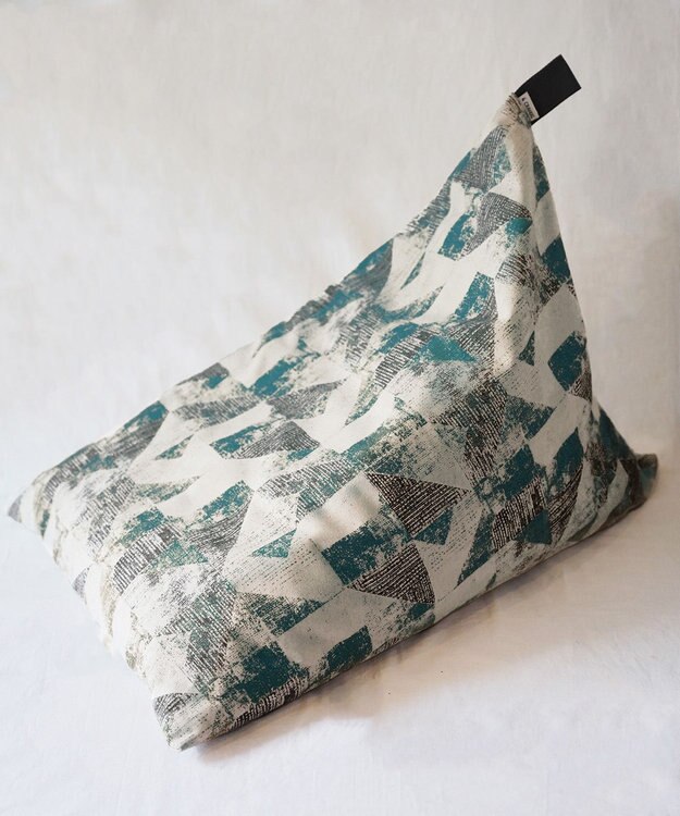 ビーズクッション tetra 【&CRAHUG】オーガニックコットン8号帆布 ビーズクッションNAGI グリーン