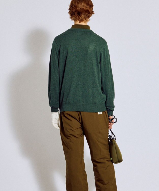 PW CIRCULUS 【MEN】Spark cat クルーネックニット ゴルフ カーキ系