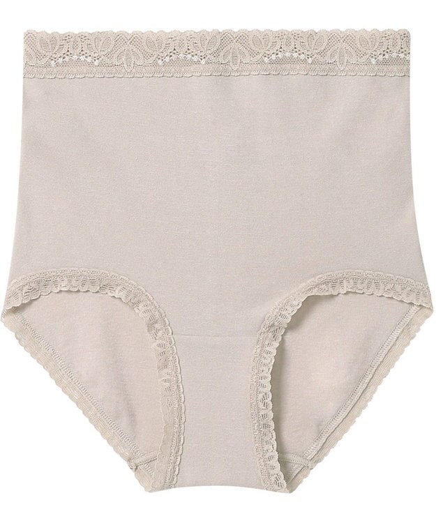 Wing ショーツ 綿混(身生地部) やさしい肌あたり 【デイリーフィット やわらかコットン】 はきこみ丈ふかめ EC3230 ウイング／ワコール シェルベージュ