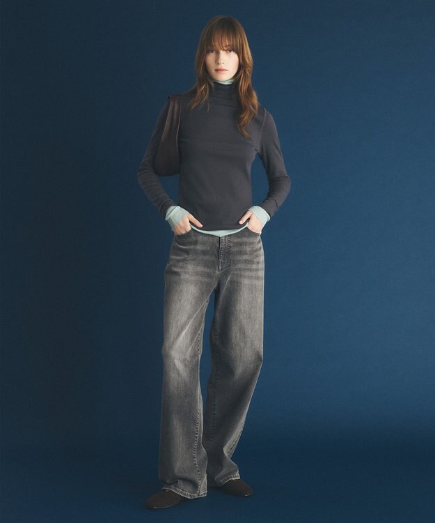 UNFILO 【UNFILO DENIM】 ルーズワイドデニム グレー