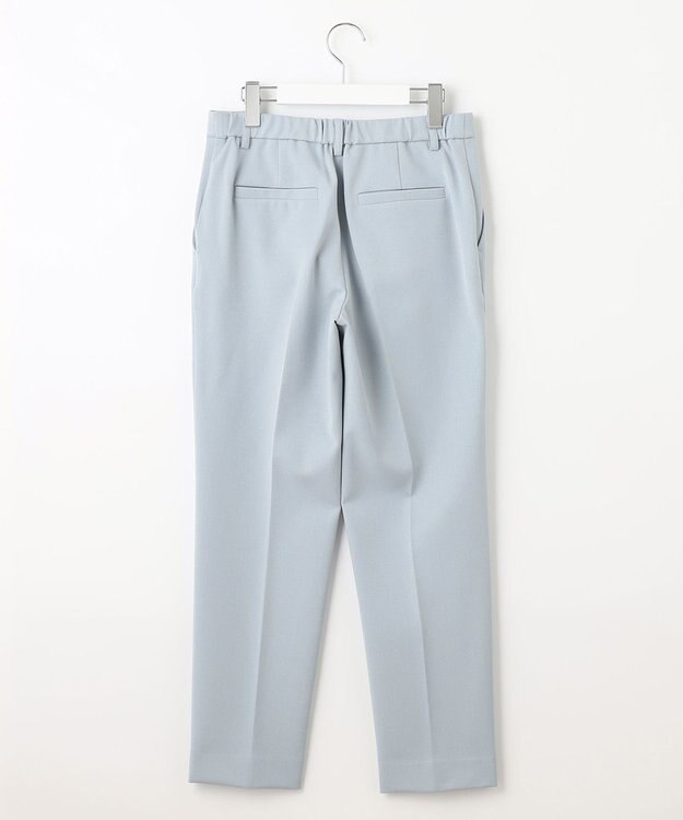 自由区 【XSサイズ～/洗える】TRギャバ テーパードパンツ スカイブルー系