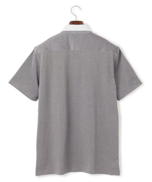 J.PRESS MEN クールビズの頼れる味方【WEB限定】【ビジネス対応 / 吸水速乾】カノコインレイ ポロシャツ グレー系