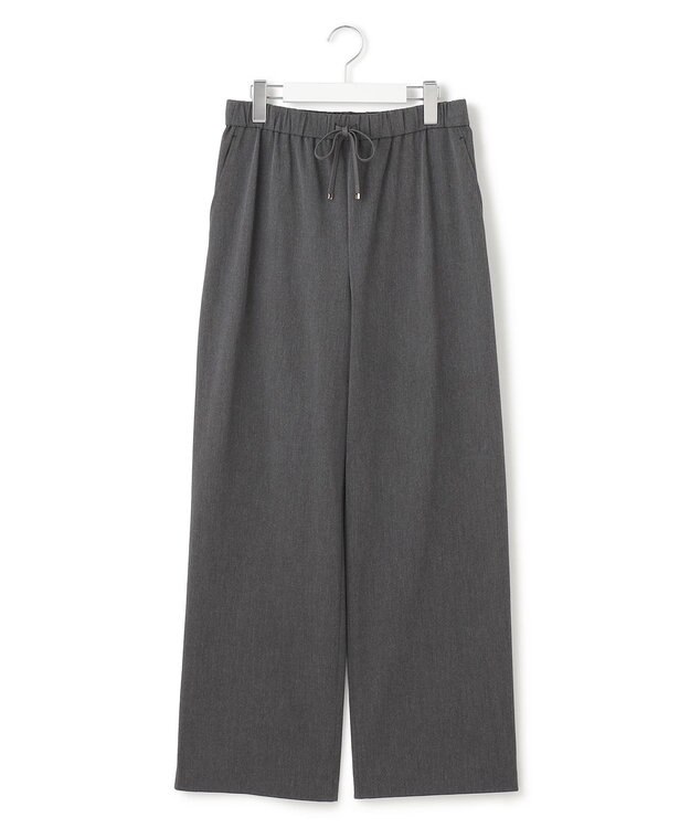 23区 【撥水加工/洗える】ドライ2WAYストレッチ ドロスト ワイド パンツ グレー系