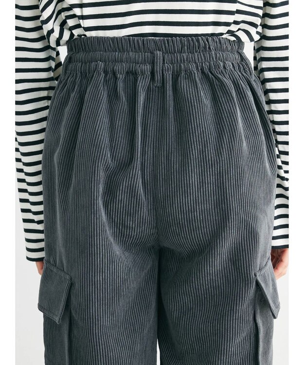 Green Parks ・ＥＬＥＮＣＡＲＥ　ＤＵＥ　コーデュロイカーゴパンツ Charcoal Gray