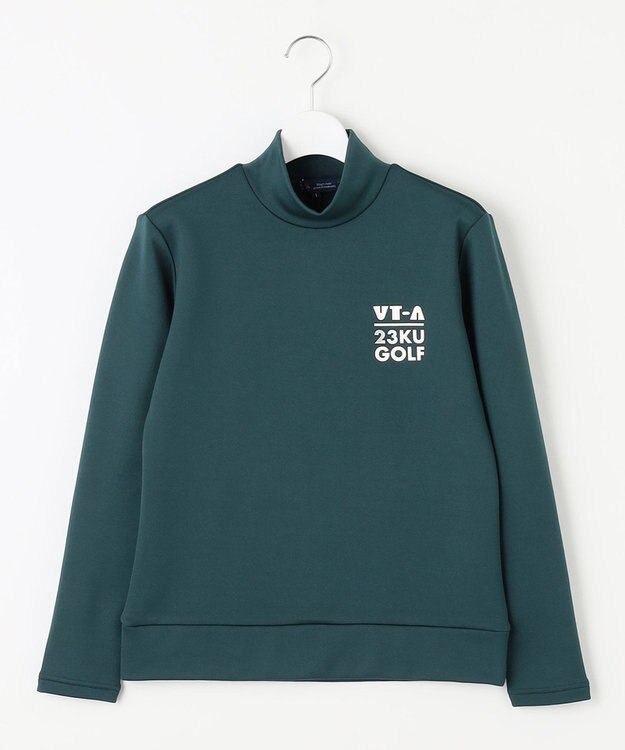 23区GOLF 冬の暖か名品トップス【WOMEN】ストレッチ 裏フリース ダークグリーン系