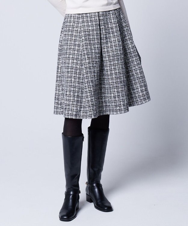 TOCCA 【洗える！】SHARBET TWEED スカート モノトーン系