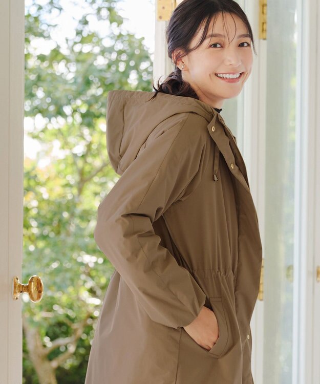 Tiaclasse 【安田美沙子さん着用・新色追加】ウォーマル中綿フーデッドコート キャメル