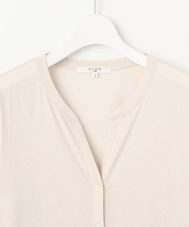 23区 【SLOW/一部店舗限定】シアーツイストシングルジャージー カーディガン ベージュ系