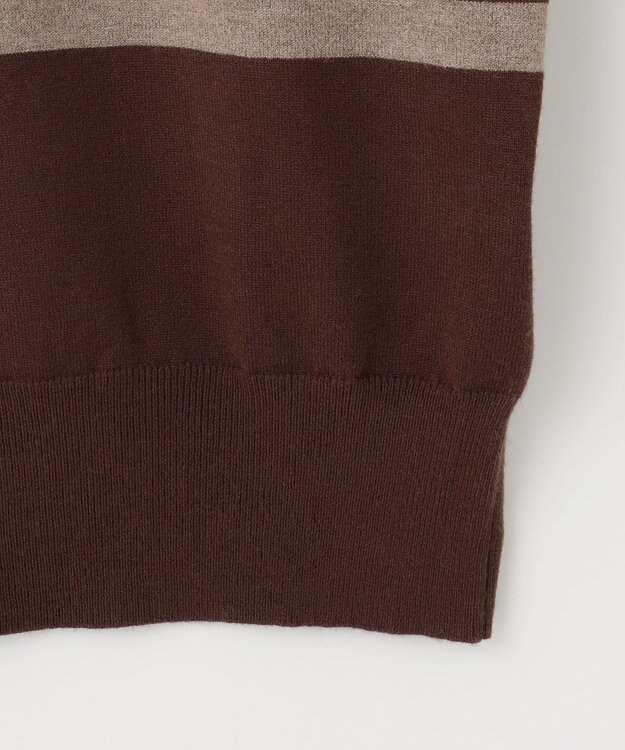 23区GOLF 【WOMEN/EC限定】カラーブロック モックニット ベージュ系