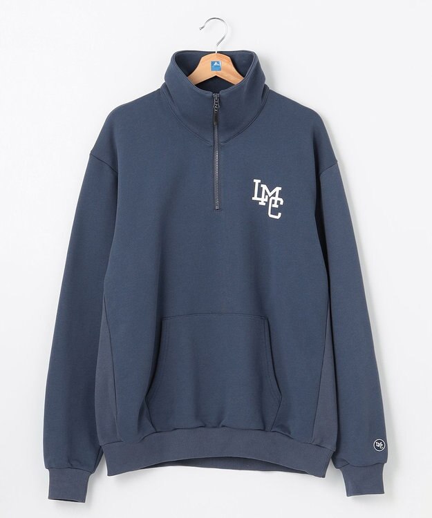 SHARE PARK MENS 【UNISEX】MVS裏毛ハーフジップスウェット（L・XLサイズ） アッシュネイビー