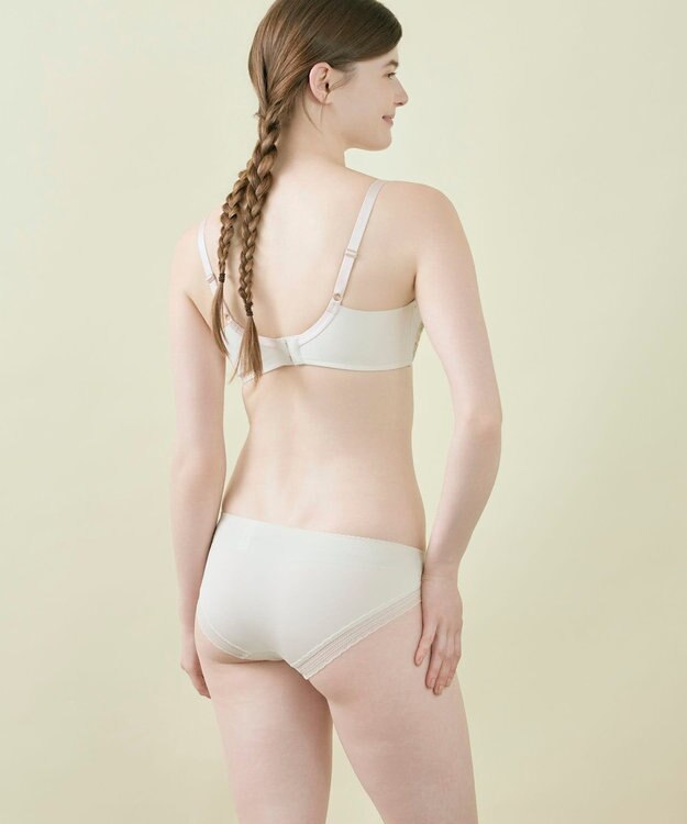 une nana cool MADE WITH LIBERTY FABRIC さあわたし レース 脇高ブラジャー ナチュラル