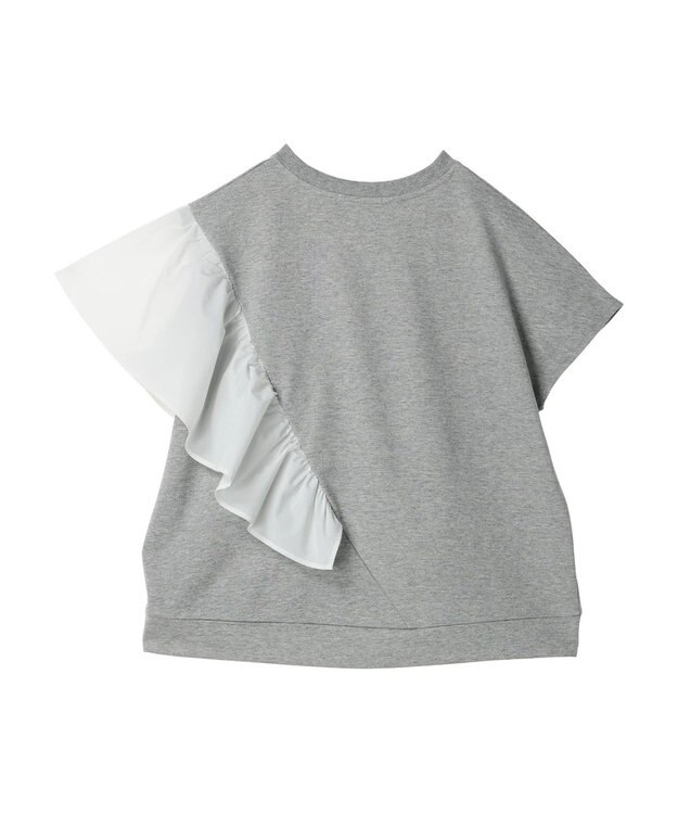 AMERICAN HOLIC ショルダーフリルミニ裏毛プルオーバー Light Gray Mixture