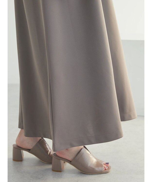 Green Parks armonia. 袖ボリュームポンチワンピース Gray Beige