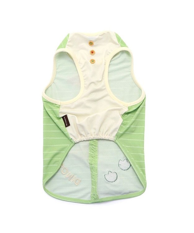 PET PARADISE ペットパラダイス 恐竜 ボーダー エコメイド タンクトップ 中型犬 大型犬 グリーン