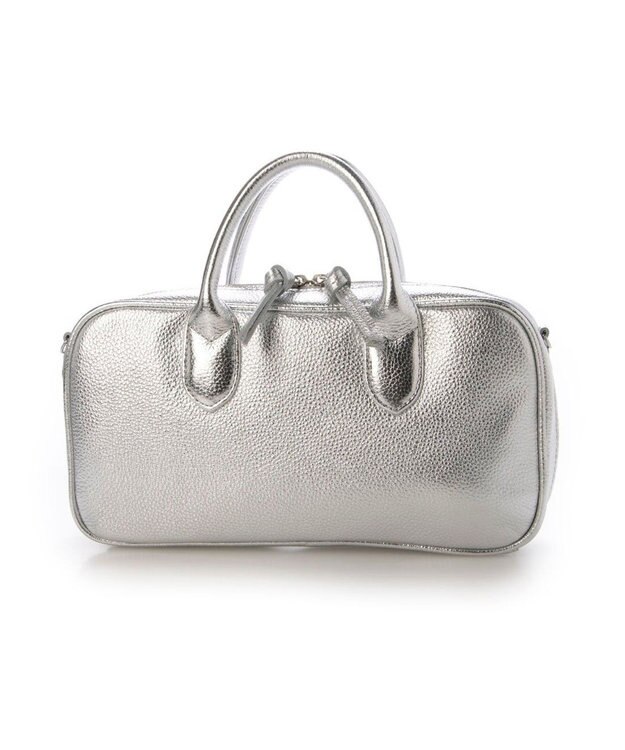 UNBILLION ペルケ perche / 牛革ランドスケープ2wayショルダーバッグ シルバー