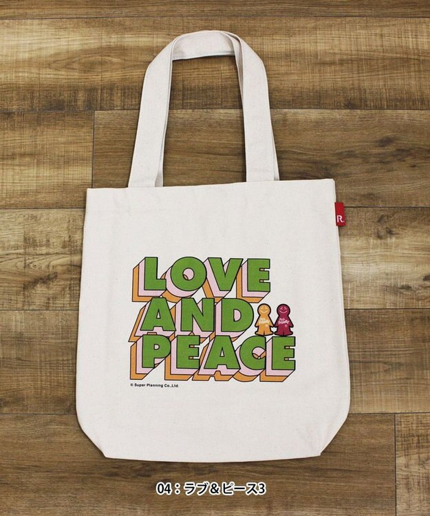 ROOTOTE 6102【直営限定:ミスターフレンドリー】FR.トール-A 0103 04：ラブ＆ピース3