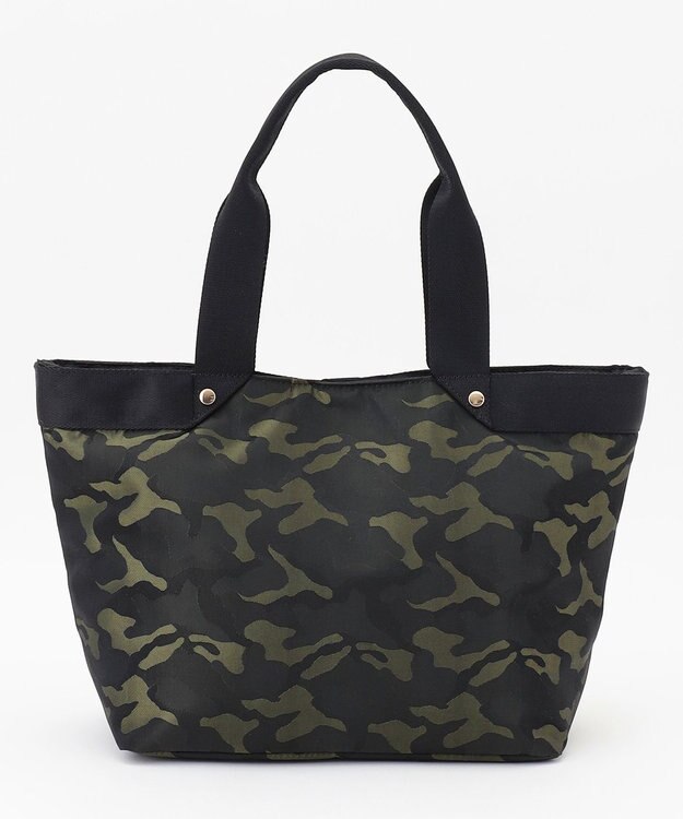 ANY 【A4サイズ収納可】テープハンドルトートバッグ カーキ(迷彩)