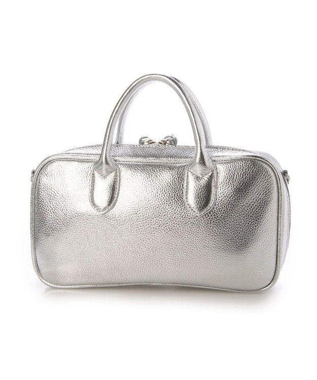 UNBILLION ペルケ perche / 牛革ランドスケープ2wayショルダーバッグ シルバー