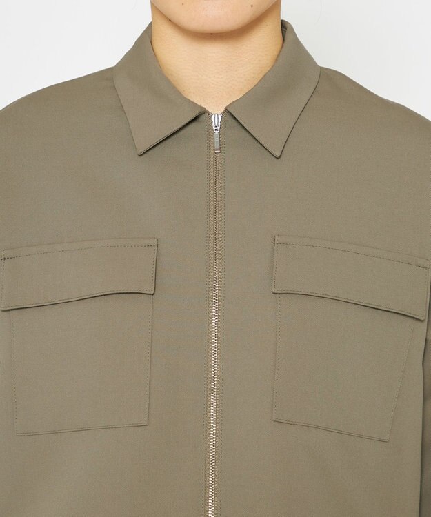 uncrave 【吸水速乾・洗濯機洗い可】エコ ドライ チノ ブルゾン（uncrave STANDARD） ライトカーキ