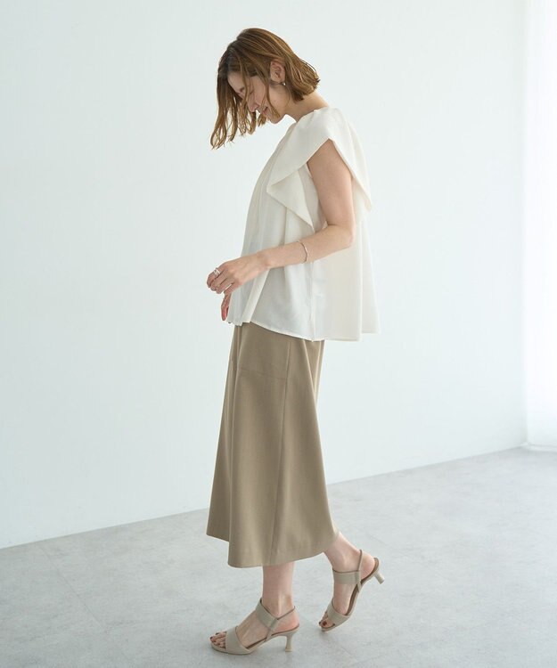 YECCA VECCA フレアブラウス Off White