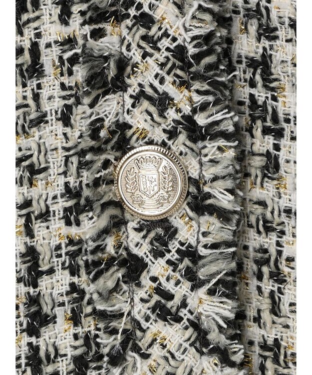 Green Parks ・ＥＬＥＮＣＡＲＥ　ＤＵＥ　ツィードノーカラーベスト Ivory