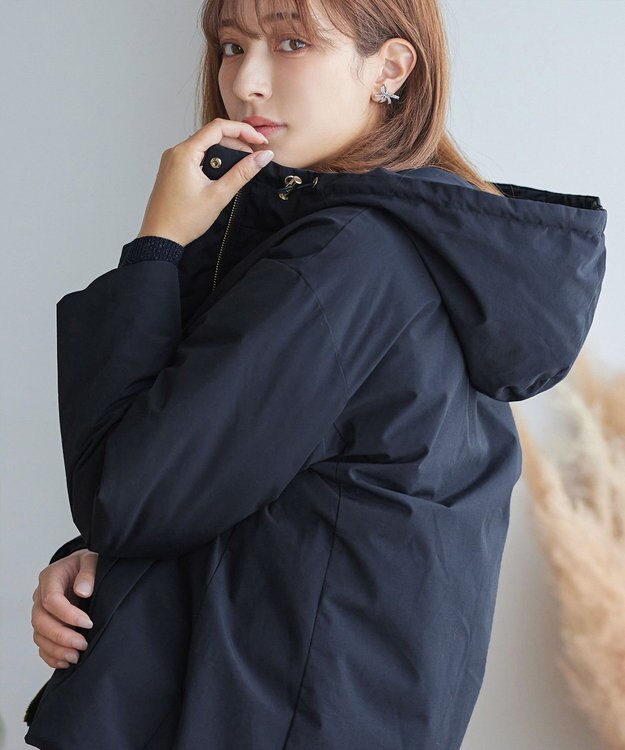 Tiaclasse リバーシブルダウンジャケット ネイビー