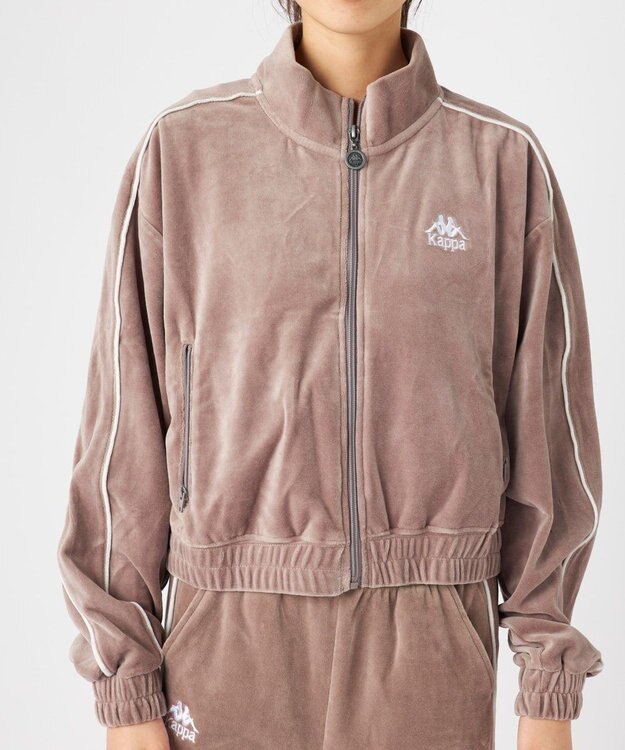 OP／FILA 【Kappa】ベロアトラックジャケット グレー