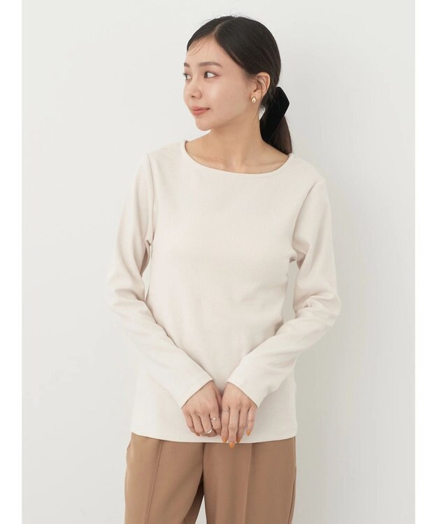 earth music&ecology 細リブＴＥＥ Off White