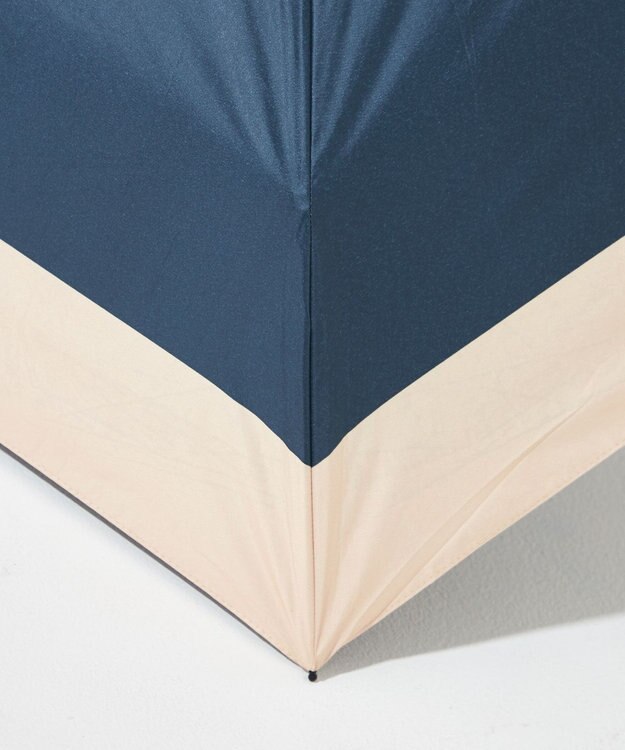 ANY SIS 【晴雨兼用/UVカット・遮光】バイカラーライト 折りたたみ傘 ネイビー