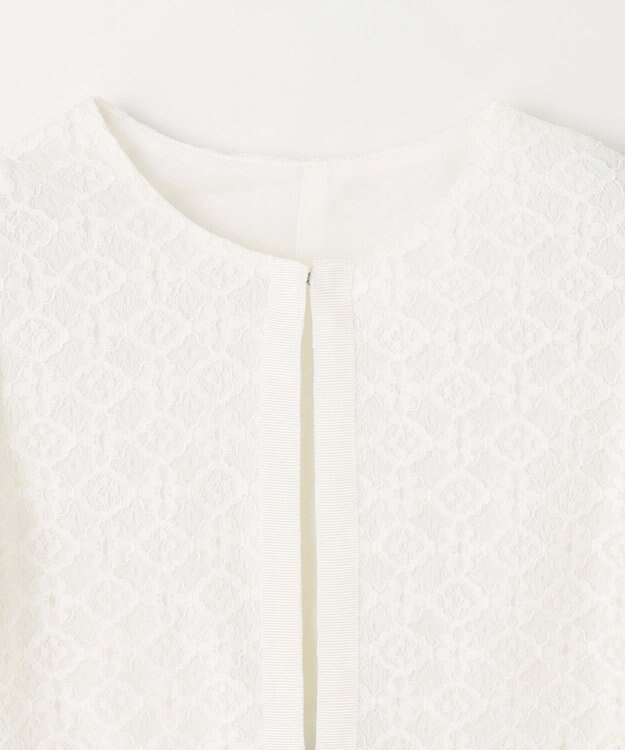 組曲 KIDS 【150-170㎝】レーシージャケット＆ワンピース セット ネイビー系