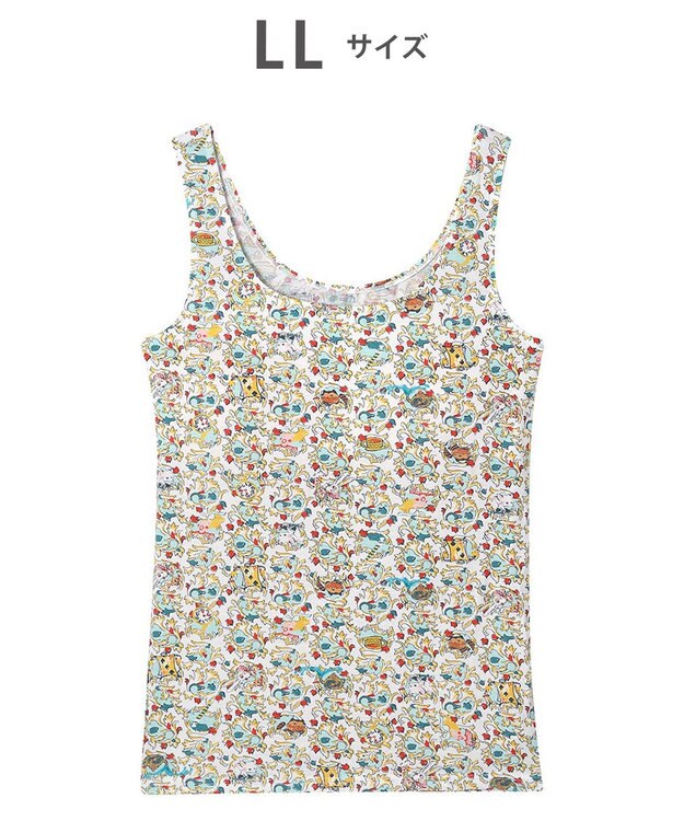 tsumori chisato SLEEP ツモリチサト インナー ベア天竺素材(身生地) パッド付き ノースリーブ タンクトップ レディース UCX563 /ワコール アイボリー