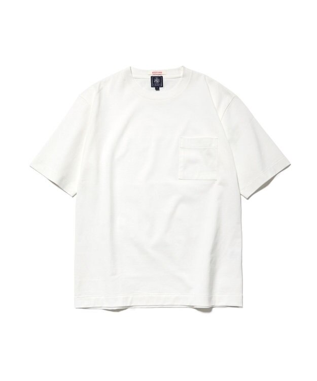 J.PRESS MEN 【J.PRESS ORIGINALS】Hight Twist Giza Pocket T-Shirt / Japan Made ホワイト系