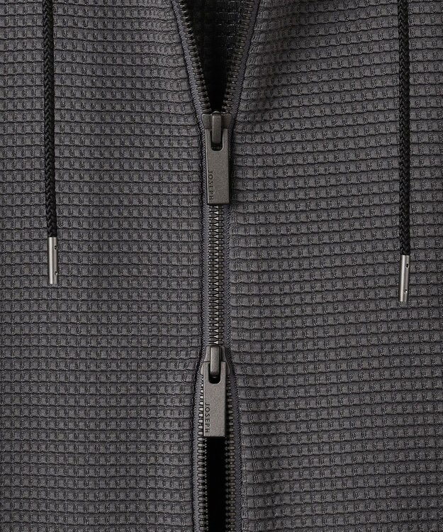 JOSEPH HOMME 【オリジナル素材 】ライトタックジャージー   ジップアップフーディー グレー系