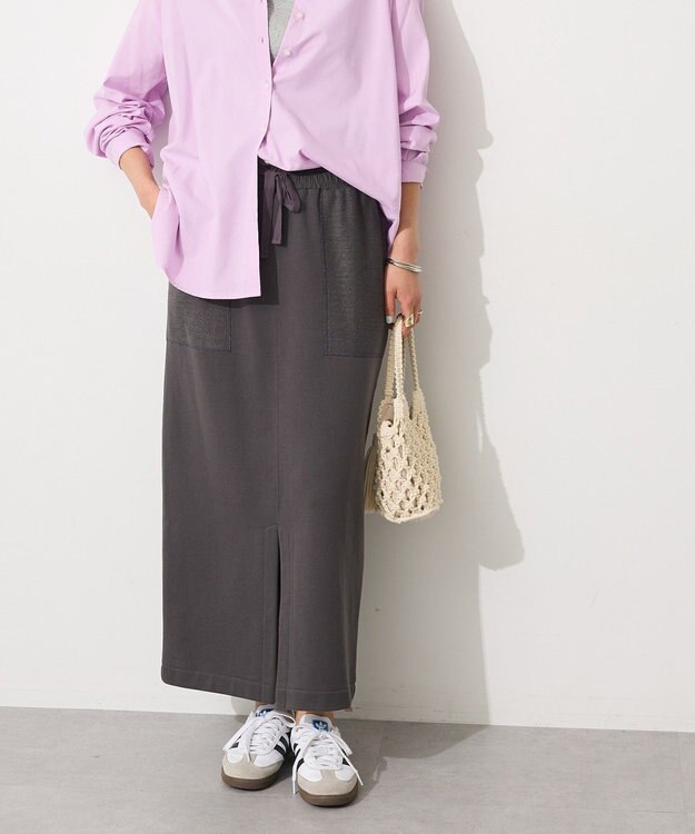 CRAFT STANDARD BOUTIQUE カットソーIラインスカート Dark Gray