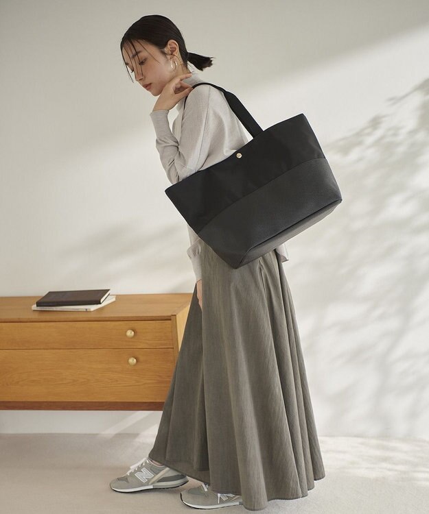 TOPKAPI 【Breath TOPKAPI】SCOTCH GRAIN スコッチグレイン マザーズバッグ バイカラー ビッグトートバッグ ブラック