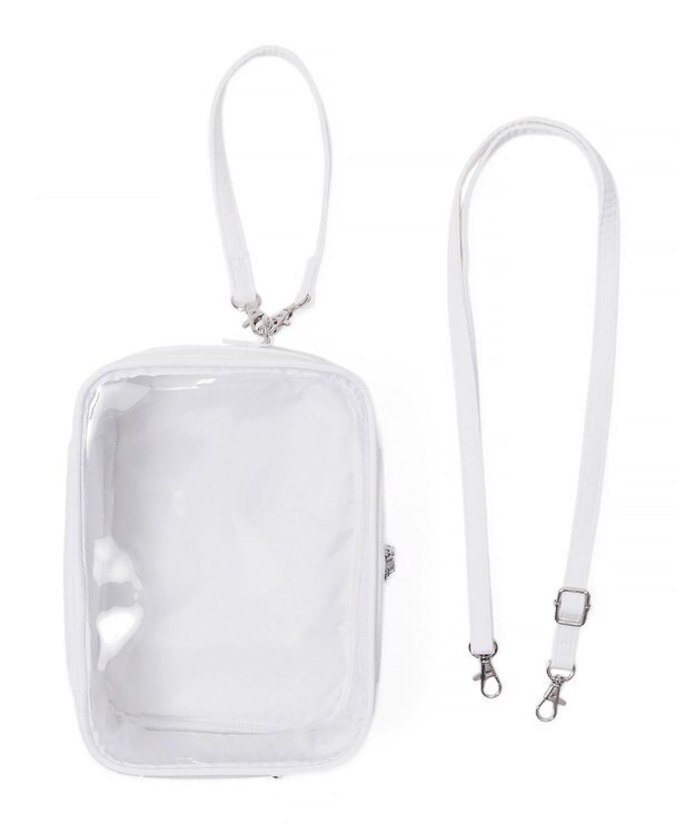 WEGO 【痛バ＆推し活グッズ】マルチWAYぬいポーチ ホワイト