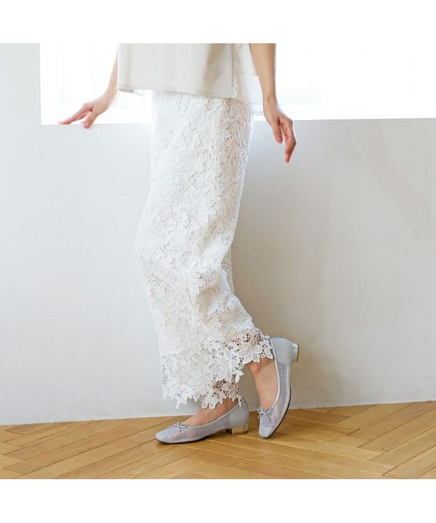 Riz raffinee <Riz raffinee>メッシュバレエシューズ シルバー