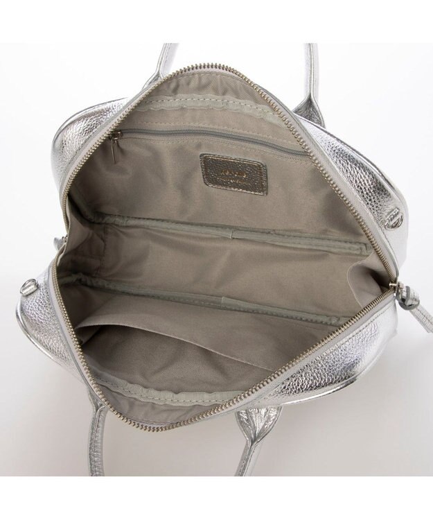 UNBILLION ペルケ perche / 牛革ランドスケープ2wayショルダーバッグ シルバー