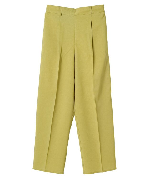 Green Parks 接触冷感　きれいシルエットパンツ（ワイド） Yellow