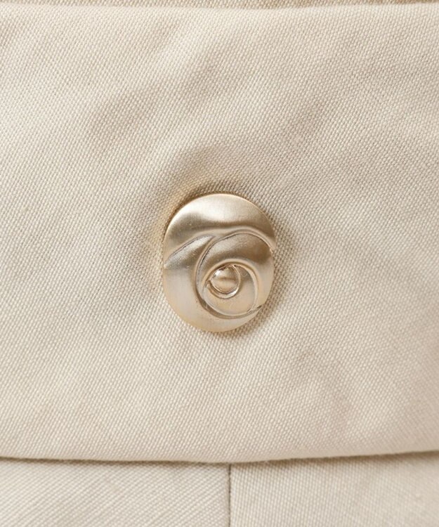 AURORA 【 LANVIN COLLECTION（ランバン コレクション） 】綿麻キャペリンハット ベージュ