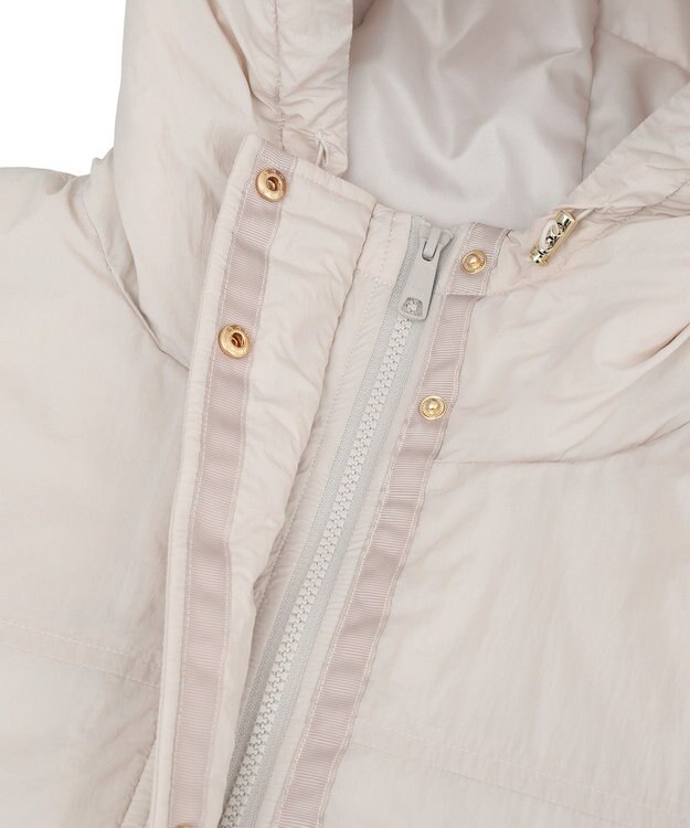 Green Parks フーディ中綿コート Light Gray