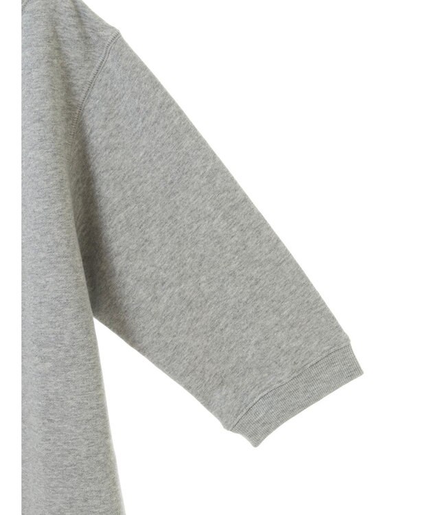 Green Parks ボートネックラメミニ裏毛プルオーバー Gray Mixture