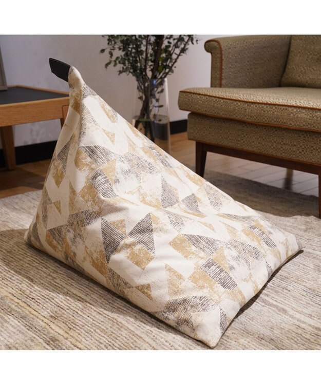 ビーズクッション tetra 【&CRAHUG】オーガニックコットン8号帆布 ビーズクッションNAGI ベージュ