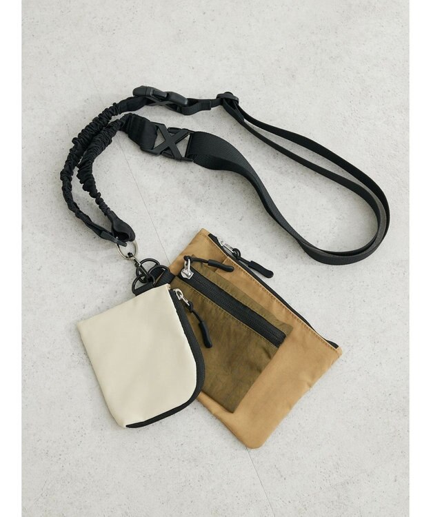 Green Parks ・マルチ３Ｐポーチショルダー Beige